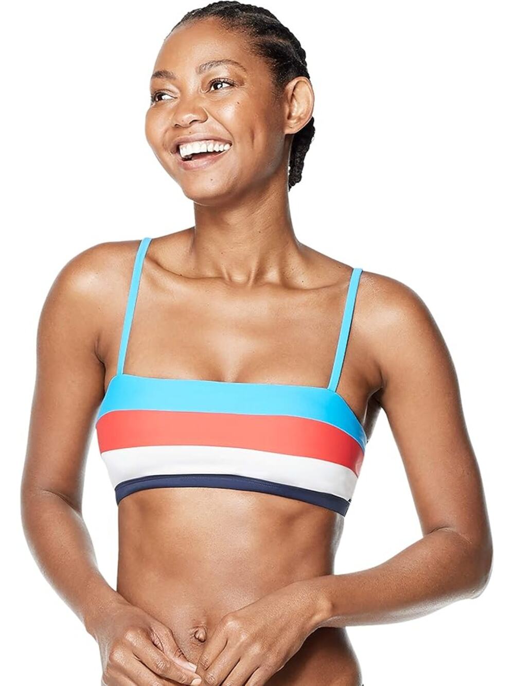 NWT Speedo Women's Swimsuit Bikini Top Square Neck LARGE